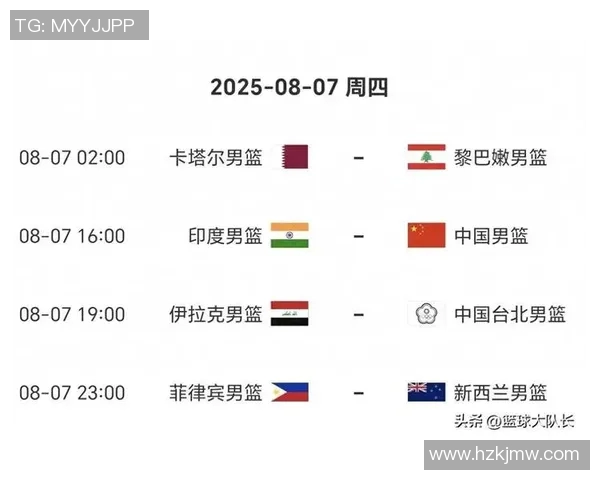 中国男篮对阵黎巴嫩比赛时间及赛程安排详解